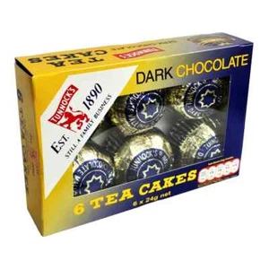Tunnock's Dark Tea Cakes 6 Kuchen belegt mit Marshmallows Tunnocks 144g - Bild 1 von 9