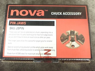NEW NOVA JSPIN 17mm Chuck Accessory Pin Jaws (BN322) - Image 1 of 3