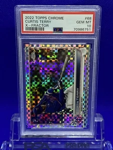 2022 Topps Chrome #68 RC X-Fractor Curtis Terry PSA 10 Gem Mint Minnesota Twins - Bild 1 von 2