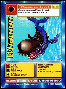 Digimon Champion Whamon Bo-58 1999 casi nuevo/lp - Imagen 1 de 2