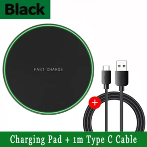 30W Wireless Charger Fast Charging Pad Mat For iPhone 15 13 Pro 14 Samsung S22+ - Picture 1 of 6