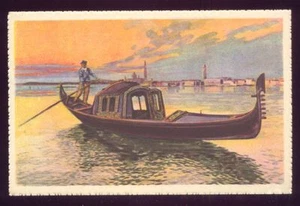 Der Blick mit der Gondel Venedig Italien Vintage unbenutzte Postkarte - Bild 1 von 1