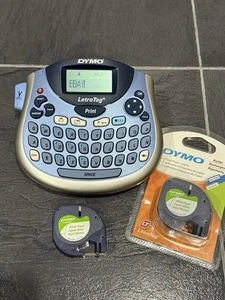 Dymo LetraTag LT-100T Etiketten-Thermodrucker blau getestet funktioniert mit Etiketten - Bild 1 von 5