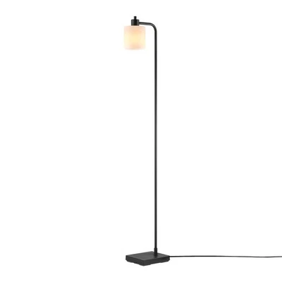 Electric 61000144 62" Floor Lamp, Matte Black, Plastic Frosted Shade, On/Off ... - Image 1 of 4