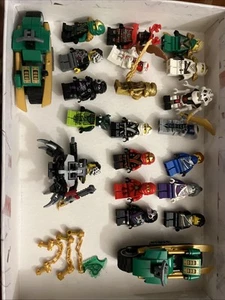 Lego Ninjago Lot W/ Golden Ninja, Green Ninja, Kai, Zane, Cole - Picture 1 of 2