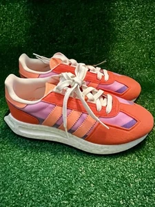 Adidas Originales Retropy E5 Bajo Hombre Talla 7.5 Naranja/Lila Zapatos Tenis - Imagen 1 de 6