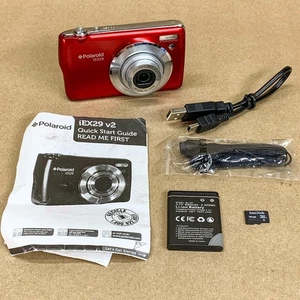 Polaroid iEX29 Digital Camera 18MP 10x Zoom w/ Battery & 16GB SD Tested & Works - Picture 1 of 16