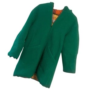 Giacca parka vintage Inuvik donna 16 verde lana cappuccio tuta artica indossata - Foto 1 di 9