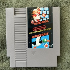 SUPER MARIO BROS. DUCK HUNT - Nintendo NES (Authentic) Game, Tested & Working