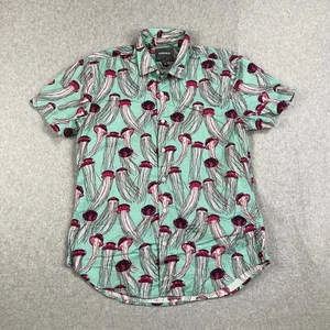 Bonobos Shirt Mens Medium Blue Pink Jellyfish Tailored Slim Novelty Fun Preppy - Picture 1 of 8