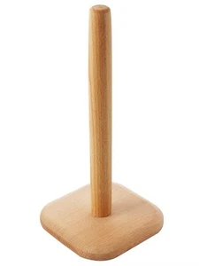BienStylife Paper Towel Holder, Wooden Base Kitchen Paper Hanger Rack Bathroo... - Picture 1 of 7