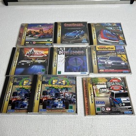 Sega Saturn Racing 9 Game Lot Daytona Sega Rally F1 NTSC-J Untested Japanese