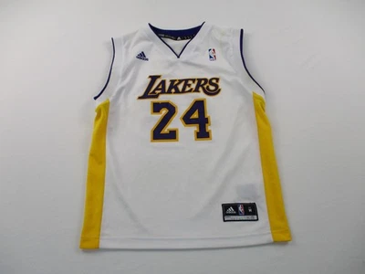 Adidas Los Angeles Lakers Jersey Boys Medium Kobe Bryant White - Image 1 of 4