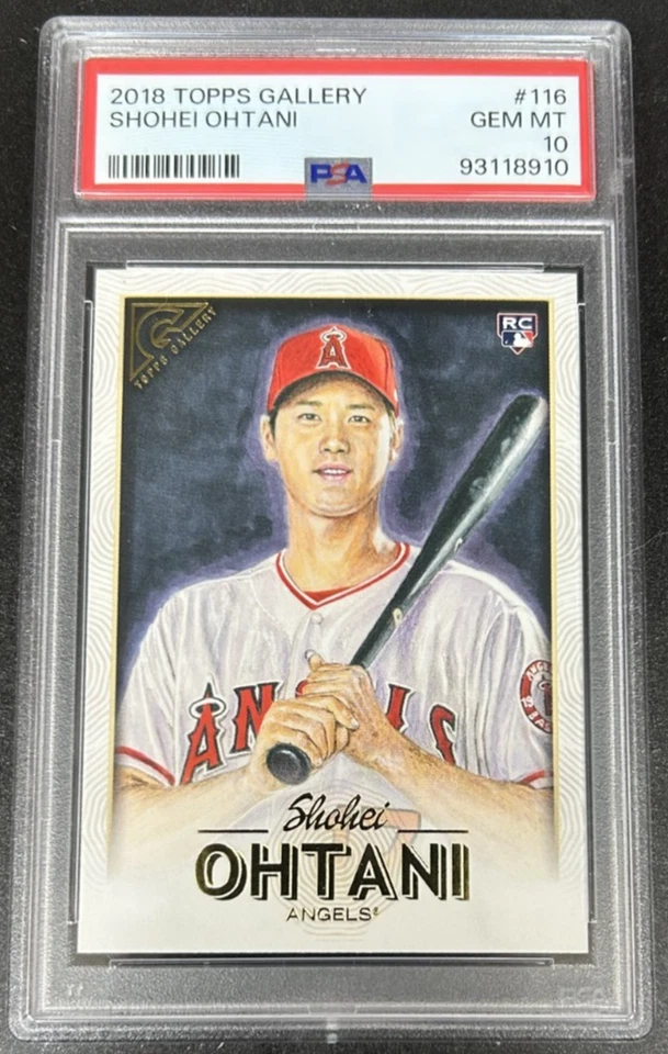2018 Topps Gallery #116 Shohei Ohtani RC Rookie Gem Mint PSA 10 Still Affordable - Image 1 of 2