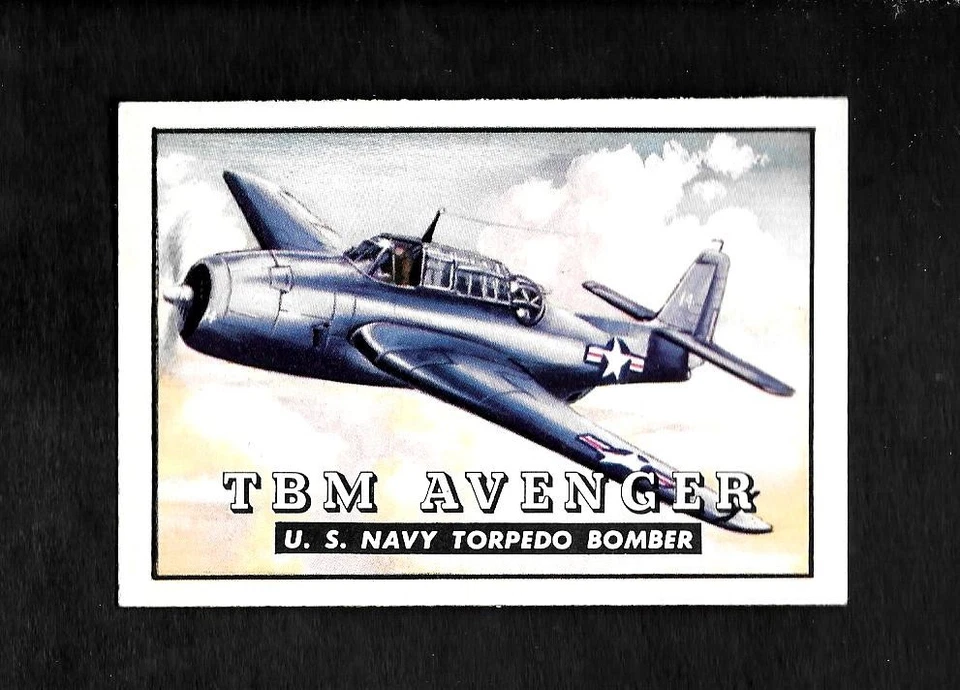 1952 TOPPS WINGS #74 TBM AVENGER - NM/MT - TORPEDO BOMBER - 3.99 MAX SHIPPING - Image 1 of 1