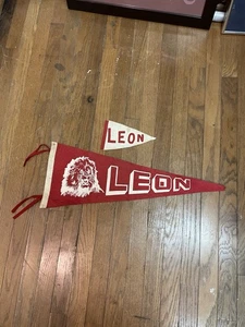 Vintage 70s Leon Lions HS Banner Pendent Bundle Of 2 MISC - Picture 1 of 5