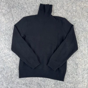 Suéter Polo Ralph Lauren Para Hombres Grande Negro Lana Cachemira Cuello Alto - Imagen 1 de 11