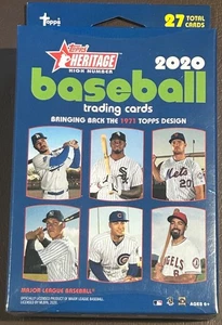 2020 TOPPS HERITAGE HIGH NUMBER SEALED HANGER BOX - 3 PACKS - Picture 1 of 1