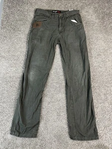 Wrangler Riggs Workwear Pants Mens 33x32 Green Carpenter Utility Cotton Durable - Picture 1 of 16