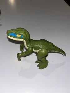 Figura de acción de dinosaurio velociraptor Jurassic World juguete verde y azul 6" - Imagen 1 de 4