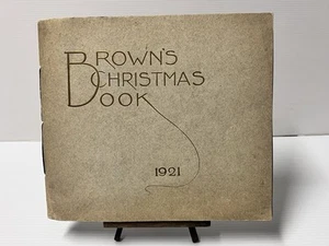 Biglietti Auguri Natale 1921 BROWN’S Vintage Venditore Campionatore Catalogo Ephemera - Foto 1 di 22