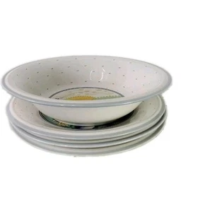 Studio Nova Round Bowl  & Plates Hillside Homecoming Home Beautiful Stoneware - Picture 1 of 18