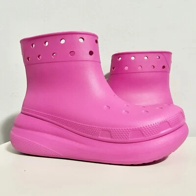 Crocs Clásico Hombre’s Talla 10 Mujer’s 12 Pink Crush Estilo de Vida Cómodas Botas de Lluvia Foto 1 de 4