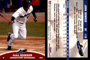John Bowker 2007 Grandstand Eastern League Top Prospects #NNO Card