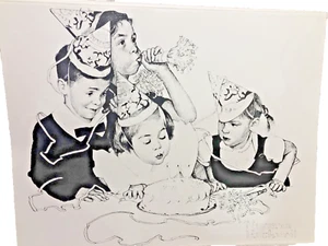 Norman Rockwell Media Impresión Litografía Boceto en Papel 11 1/4” x 14 3/8”, Nuevo - Imagen 1 de 4