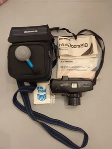 Olympus Infinity Zoom 210 AF 38-76mm Point & Shoot 35mm Film Camera +Case,Manual - Picture 1 of 11
