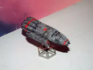 BATTLESTAR GALACTICA COLONIAL MERCURY-class BATTLESTAR 3" MINIATURE #1 (METAL) - Picture 1 of 6