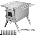 Outdoor Wood Stove 304 Stainless Steel Multipurpose Camping Tent Heating Stove