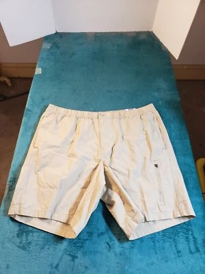 George Shorts Sz 2XL XXL Mens Beige Stretch Zipped Pocket Snap Button NWT - Image 1 of 4