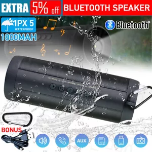 Wireless Bluetooth Speaker Portable Stereo Music Waterproof AUX/TF/FM/Radio AU - Picture 1 of 14