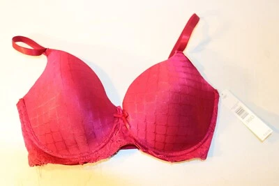 Sujetador con aros push up de encaje Honeydew Intimates talla 36D rosa estilo #R446080 Foto 1 de 4