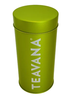 Teavana Perectea Lime Green 8oz Loose Leaf Tea Tin Canister - Storage Container - Image 1 of 3