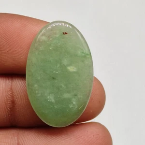 Rare green jade flatback cabochon designer jadeite hand polish gemstone M6928 AU - Picture 1 of 5