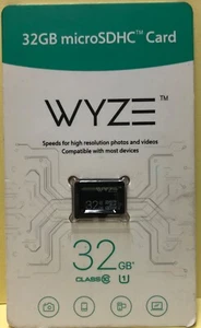 Wyze 32MB MicroSDHC Card WYZEMSD32C10 - Picture 1 of 3