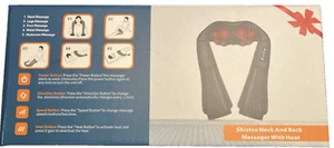 Shiatsu Neck and Back Massager with Heat Natural Pain Relief New In Gift Box - Picture 1 of 5