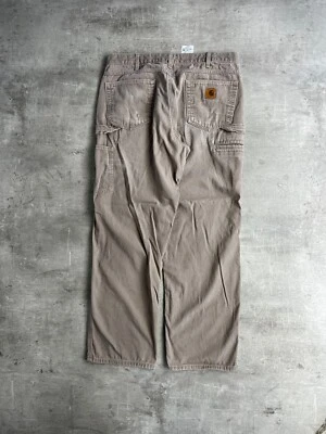 CARHARTT PANTALÓN DE UNA RODILLA MARRÓN CLARO W36X32 - Imagen 1 de 4