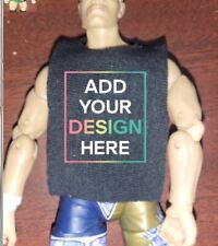 Custom Wrestling Action Figure Pull Over Shirt Any design You Want