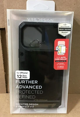 VRS DESIGN Damda Glide Pro Compatible for iPhone 12 Pro Max Case with Black  - Image 1 of 4