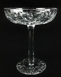 Pairpoint Amerikanisches Brillantschliff Glas Kompott Blatt und Beere - Bild 1 von 12
