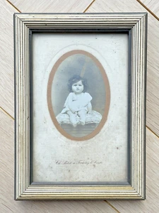 Charmant Cadre Ancien Blanc - Portrait d'enfant - XIXe - Picture 1 of 2