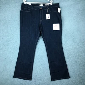 Jessica Simpson Kiss Me Bootcut Mid Rise Stretch Blue Jeans Size 24W NWT - Picture 1 of 18