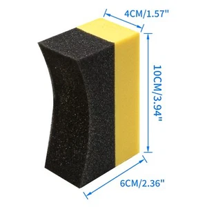 6 Pcs Tire Applicator Dressing Shine Sponge Tire Dressing Applicator Pads Color - Picture 1 of 6