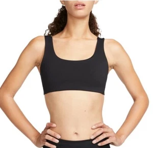 Nike Women's Alate Light Support Lightly Lined Sport Sports Bra Black Small New - Picture 1 of 11
