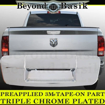 Cubierta de manija de puerta trasera cromada para Dodge Ram 1500 2009 2010 2011-2018 sin cerradura Foto 1 de 2