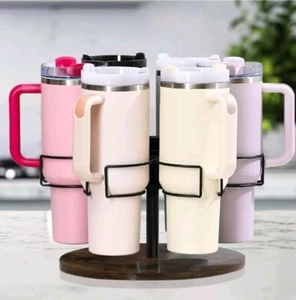 Rotierender Getränkehalter mit Griffrolle | Passend für 20 Unzen, 30 Unzen und 40 Unzen Wasserflasche - Bild 1 von 5