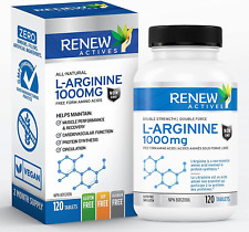 L-Arginine 1000Mg, 120 Count, Maximum Potency Pre Workout Amino Energy Supplemen